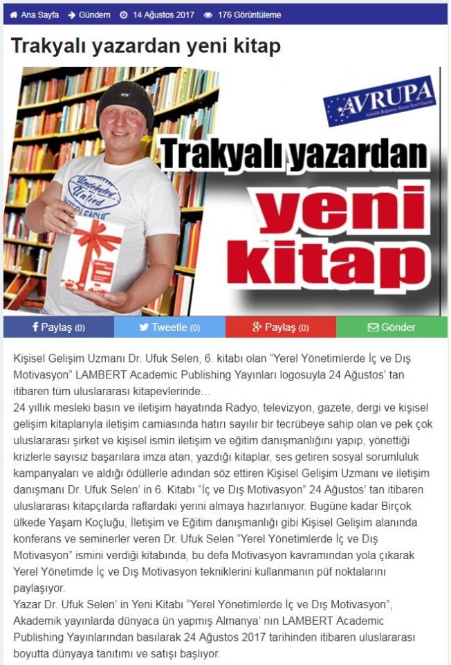 avrupa gazetesi motivasyon